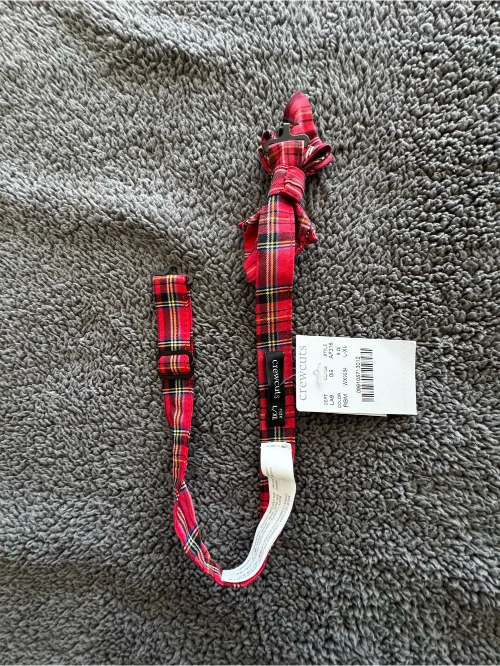 Crewcuts Silk Red Tartan Plaid Kids’ Bow Tie